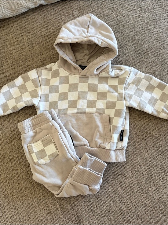 Little Bipsy Other - Little Bipsy Checkered Hoodie Set